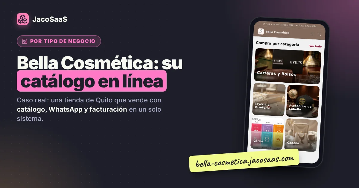 Bella Cosmética: una tienda de Quito que vende con su catálogo en línea