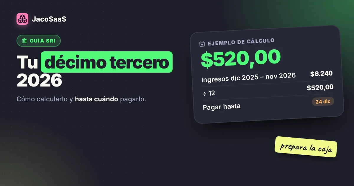 Décimo tercer sueldo 2026: cómo calcularlo y hasta cuándo pagarlo