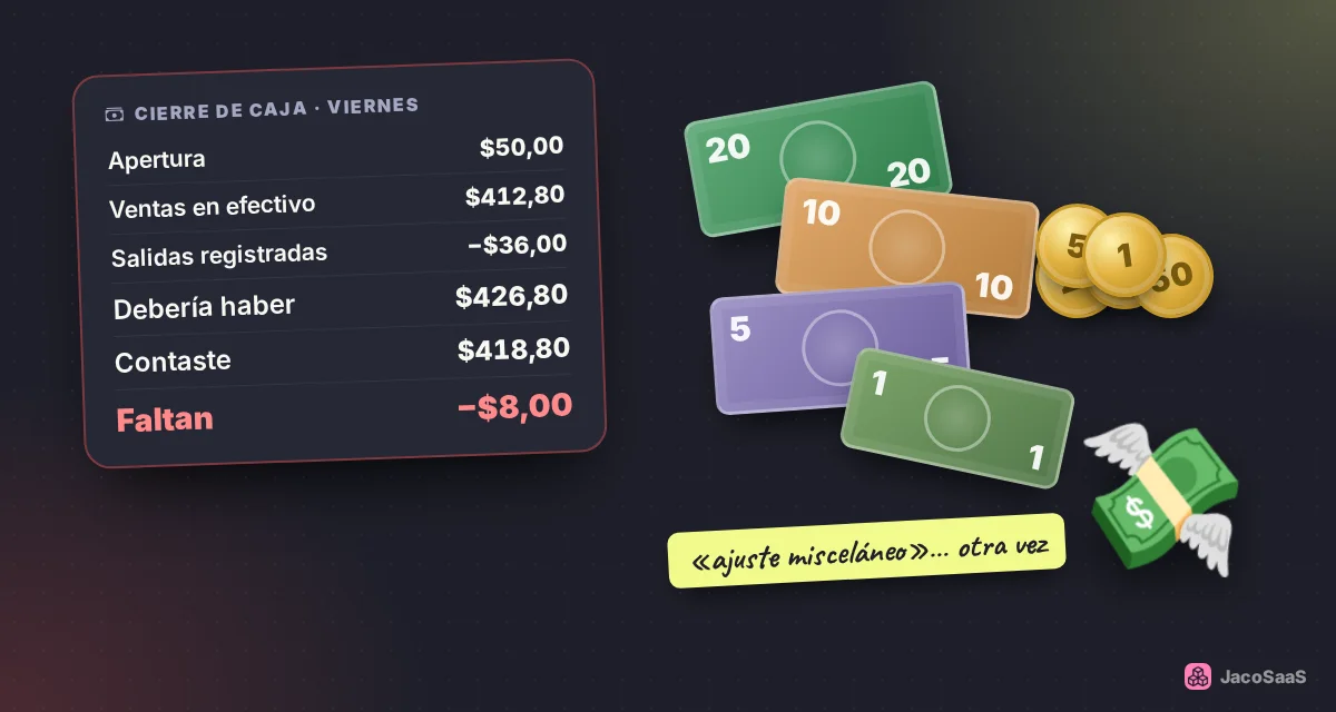 Faltan $8 y nadie sabe por qué: el clásico «ajuste misceláneo».