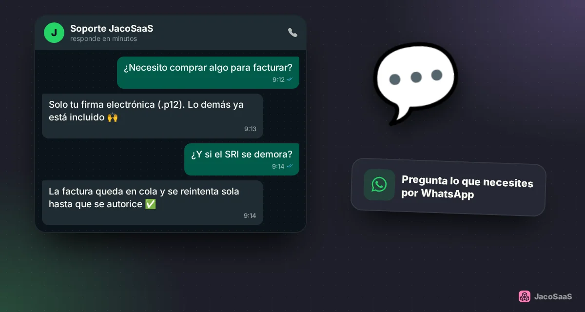 Las dudas más comunes, respondidas por WhatsApp.