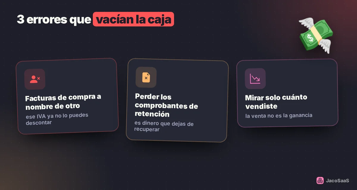Tres descuidos comunes que te hacen pagar más o quedarte sin caja.