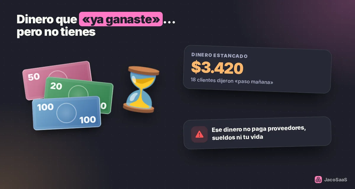 Promesas de «paso mañana» que suman miles de dólares estancados.