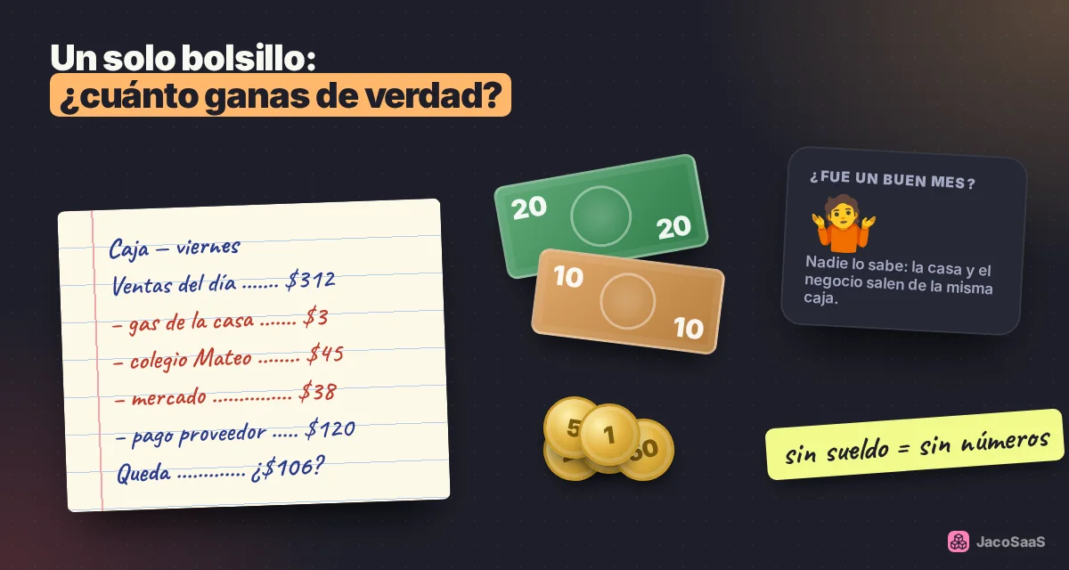 Cuando la casa y el negocio salen de la misma caja, ningún número es confiable.