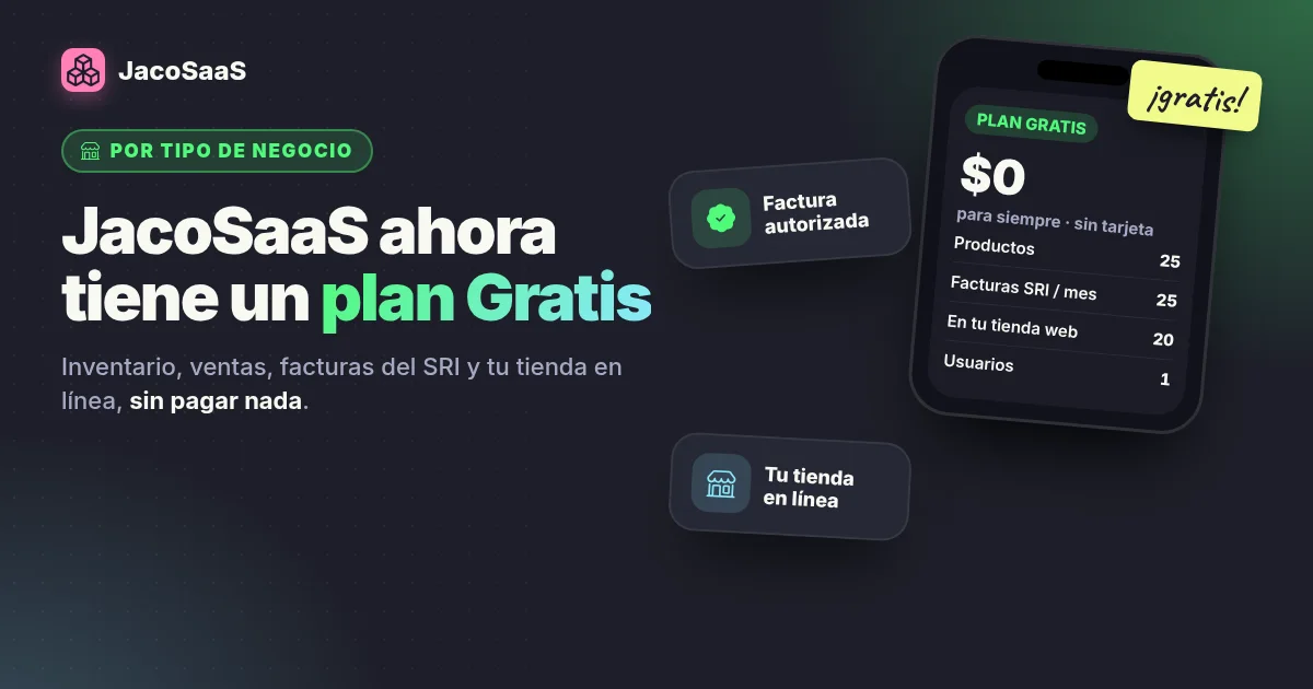 JacoSaaS ahora tiene un plan Gratis