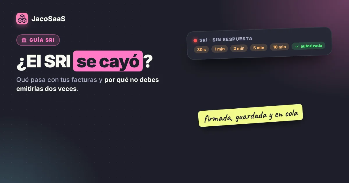 Qué pasa con tus facturas cuando el SRI se cae (y qué hacer)