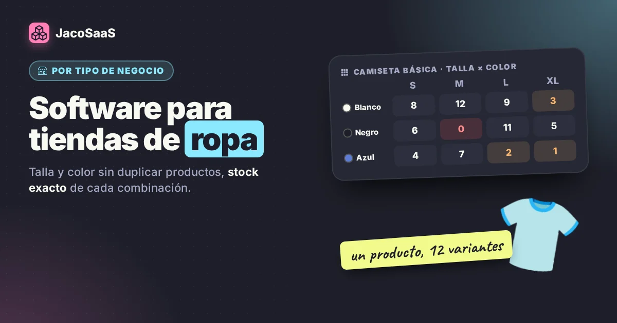 Software para tiendas de ropa en Ecuador