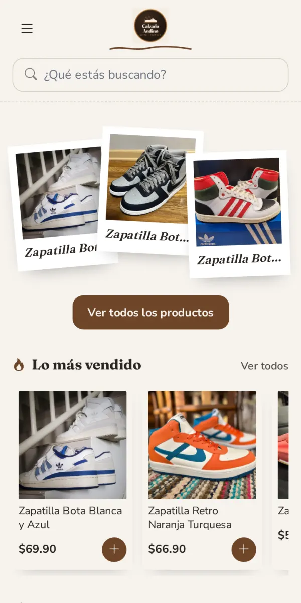 Diseño Artesanal del catálogo online