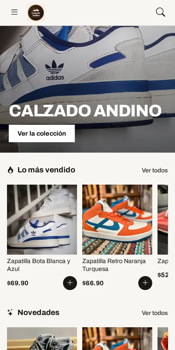 Tienda en línea con el diseño Boutique