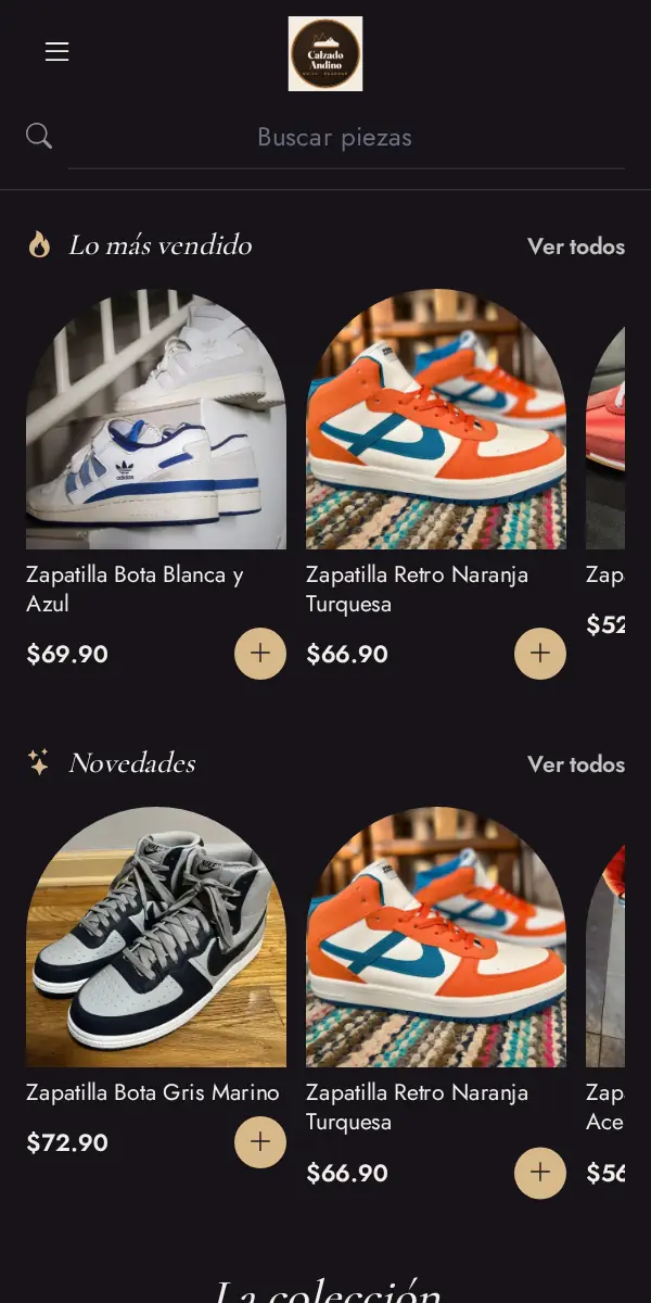 Tienda en línea con el diseño Joya