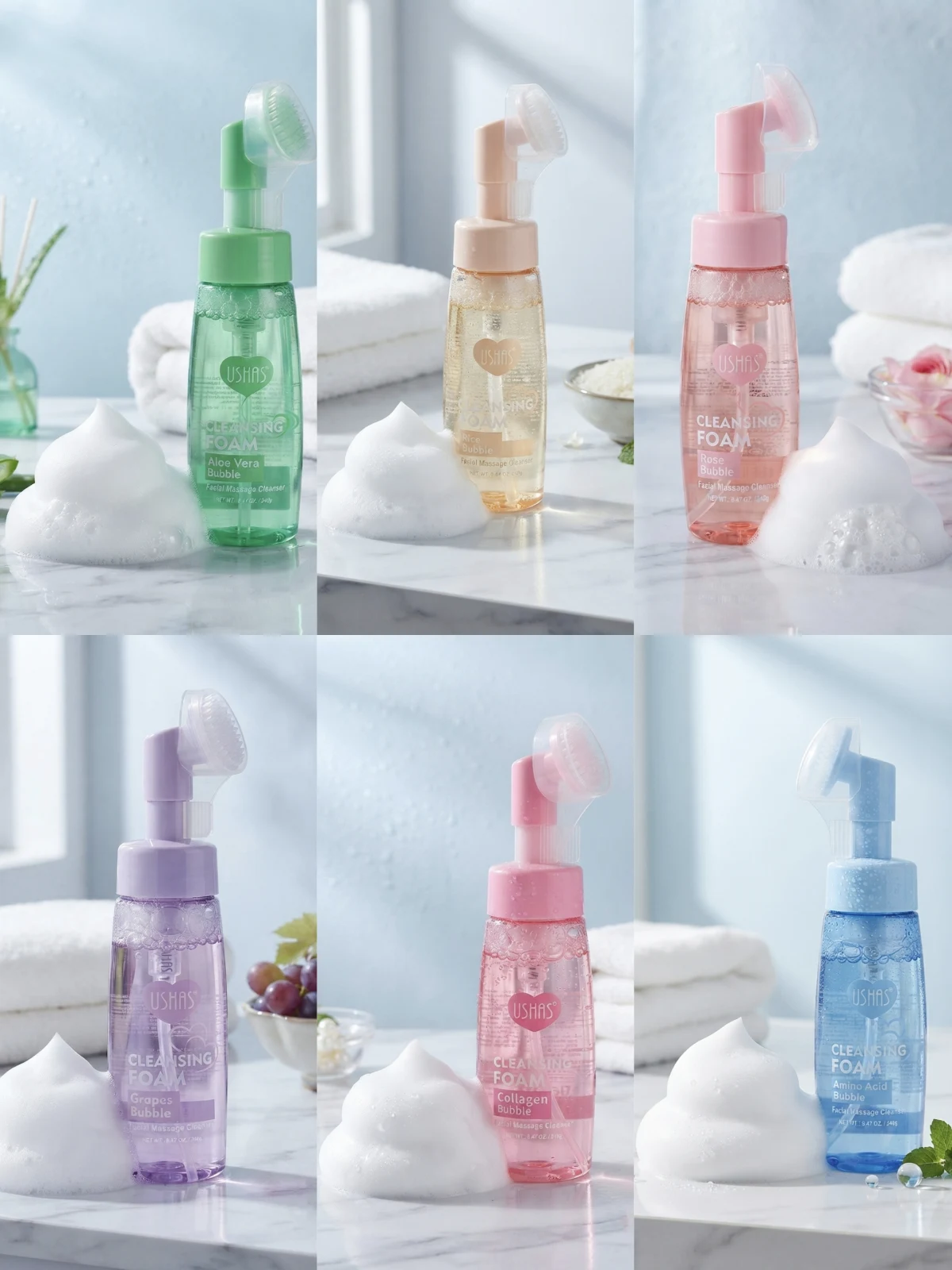 ESPUMAS FACIALES USHAS  HA073 HA216 HA307 HA330 HA072 HA069 400