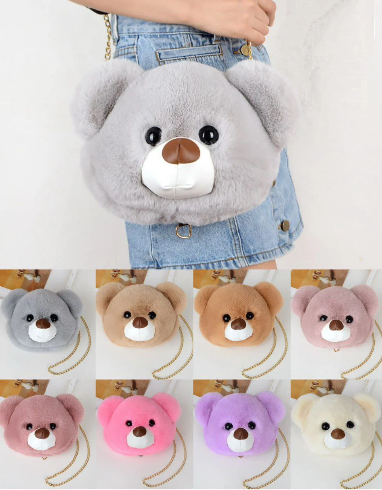 CARTERA CABEZA DE OSO