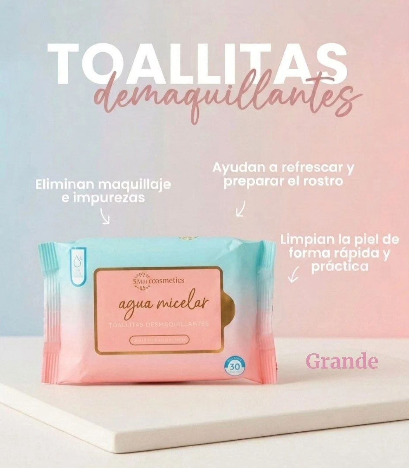 TOALLITA GRANDE MIIS COSMETICS TD04