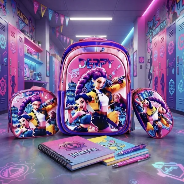 MOCHILA 3 PIEZAS ESCOLAR HX-2613 HX-2623 975